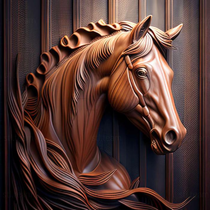 3D модель Анілін кінь знаменита тварина (STL)